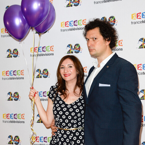 Eric Antoine et sa femme Calista au photocall de France Télévisions, pour la présentation de la nouvelle dynamique 2016-2017, à Paris, le 29 juin 2016. © Guirec Coadic/Bestimage