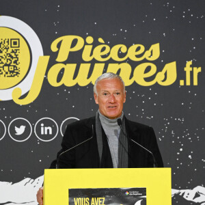 Didier Deschamps - Lancement de l'Opération Pièces Jaunes à La Poste Centrale du Louvre à Paris. Le 12 janvier 2022 © Coadic Guirec / Bestimage