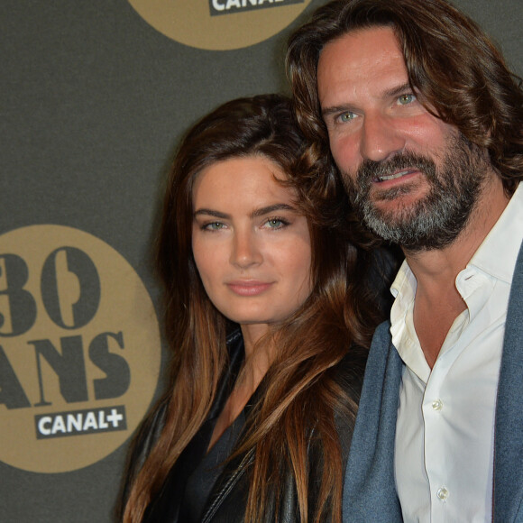 Frédéric Beigbeder et sa femme Lara Micheli - Soirée des 30 ans de Canal + au Palais de Tokyo à Paris, le 4 novembre 2014.