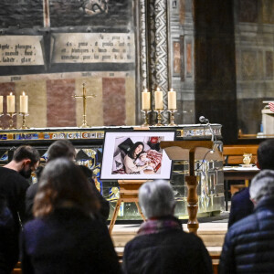 Un rassemblement religieux a lieu à la cathédrale d'Albi, France, le 8 janvier 2022, à l'initiative de la soeur et d'une amie de Delphine Jubillar. © Thierry Breton/Panoramic/Bestimage