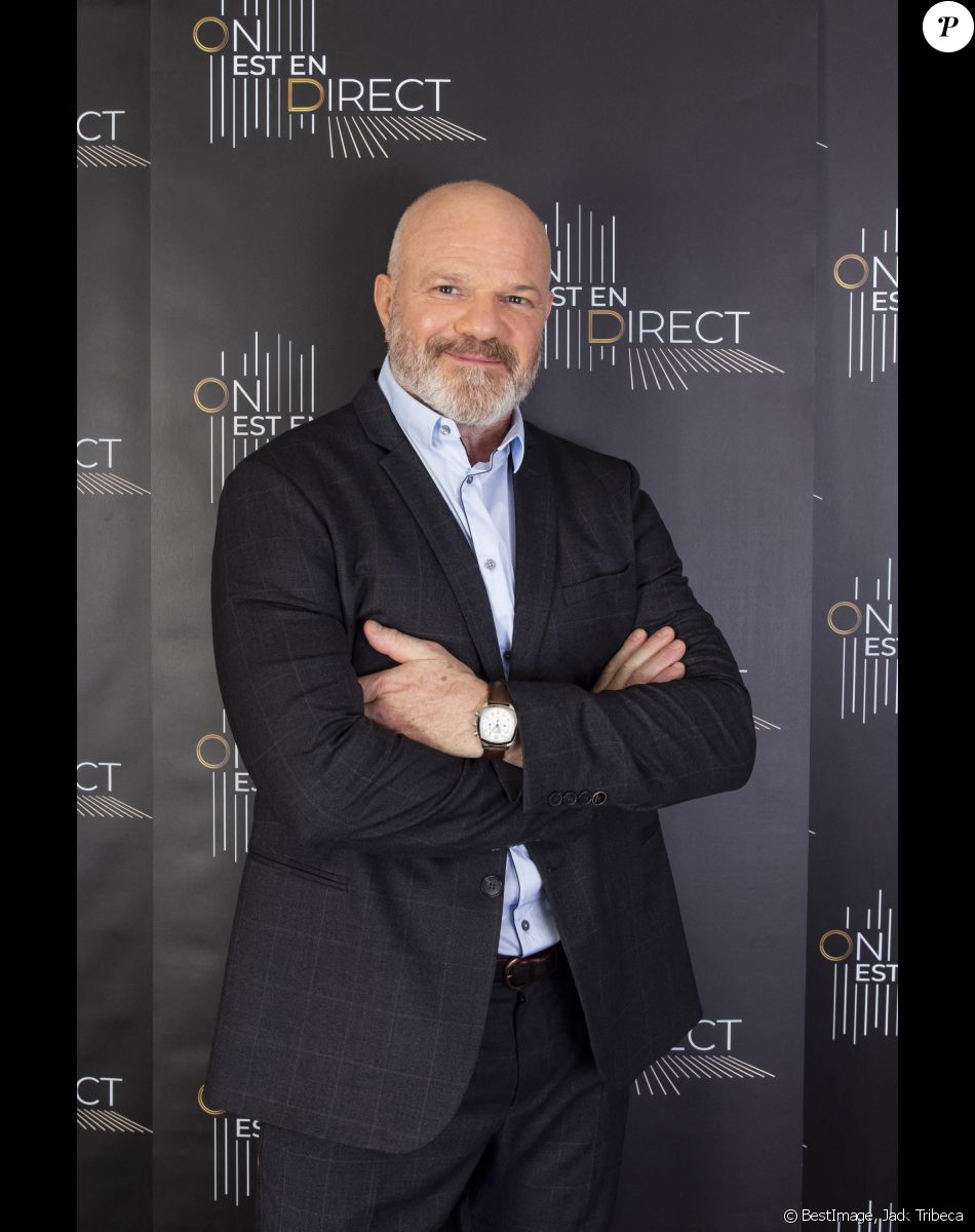 Exclusif - Philippe Etchebest - Chef étoilé et meilleur ouvrier de France - Backstage de l'émission OEED (On Est En Direct) , présentée par Laurent Ruquier et diffusée en direct le 17/04/21 sur France2 - Paris le 17/04/2021 ©Jack Tribeca / Bestimage