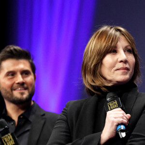 Christophe Beaugrand et Mathilde Seigner - 25e édition du Festival international du film de comédie de l'Alpe d'Huez, le 17 janvier 2022. © Dominique Jacovides / Bestimage