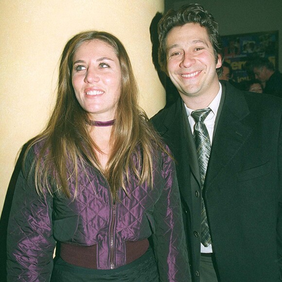 Laurent Gerra et Mathilde Seigner - Cérémonie d'ouverture du festival du film de Paris en 2001.