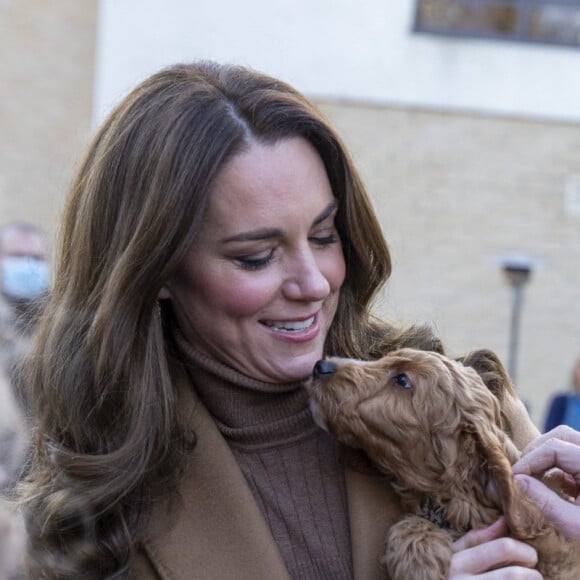 Le prince William, duc de Cambridge, et Catherine (Kate) Middleton, duchesse de Cambridge, lors d'une visite à l'hôpital communautaire de Clitheroe