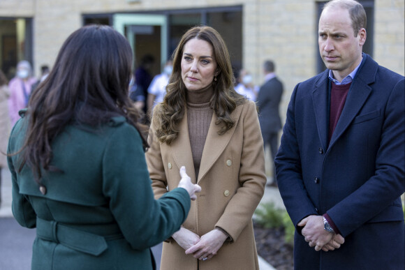 Le prince William, duc de Cambridge, et Catherine (Kate) Middleton, duchesse de Cambridge, lors d'une visite à l'hôpital communautaire de Clitheroe, dans le Lancashire