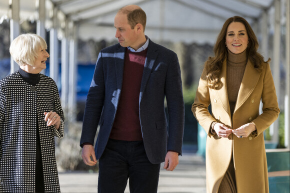 Le prince William, duc de Cambridge, et Catherine (Kate) Middleton, duchesse de Cambridge, lors d'une visite à l'hôpital communautaire de Clitheroe
