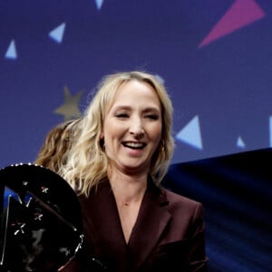 Audrey Lamy, Prix d'interprétation féminine, lors de la clôture de la 25ème édition du Festival international du film de comédie de l'Alpe d'Huez, France, le 22 janvier 2022. © Dominique Jacovides/Bestimage 