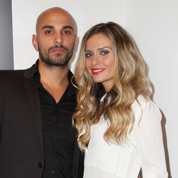 Jeremy Olivier, alias DJ Jey Didarko et sa femme Clara Morgane - Soiree de lancement du calendrier de Clara Morgane à la galerie Hugo a Paris