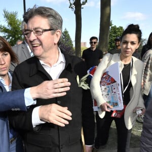 Sophia Chikirou et Jean-Luc Mélenchon à Toulouse en avril 2017 lors de la campagne présidentielle