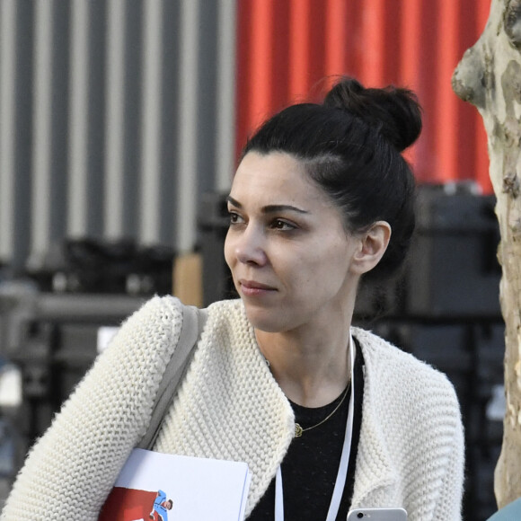 Sophia Chikirou à Toulouse en avril 2017 lors de la campagne présidentielle de Jean-Luc Mélenchon