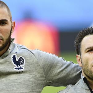 Karim Benzema (Fra) Mathieu Valbuena (Fra) : Suisse vs France - Coupe du Monde FIFA - Salvador de Bahia - 20/06/2014