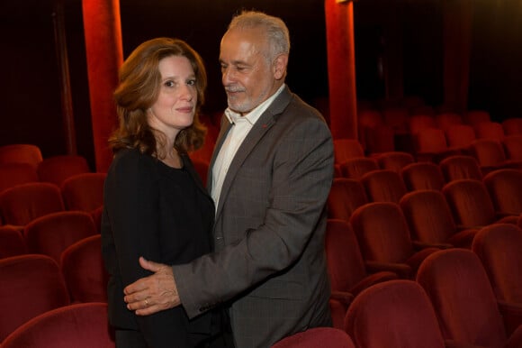 Francis Perrin et sa femme Gersende - Francis Perrin fête ses 50 ans de carrière au théâtre de la Gaîté-Montparnasse à Paris, le 18 juin 2016. © Romuald Meigneux / Bestimage