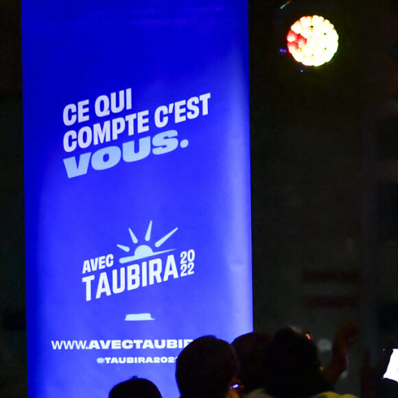 Christiane Taubira, candidate à l'élection présidentielle, est en meeting à Bordeaux le 27 janvier 2022