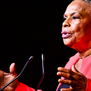 Christiane Taubira, candidate à l'élection présidentielle, est en meeting à Bordeaux le 27 janvier 2022