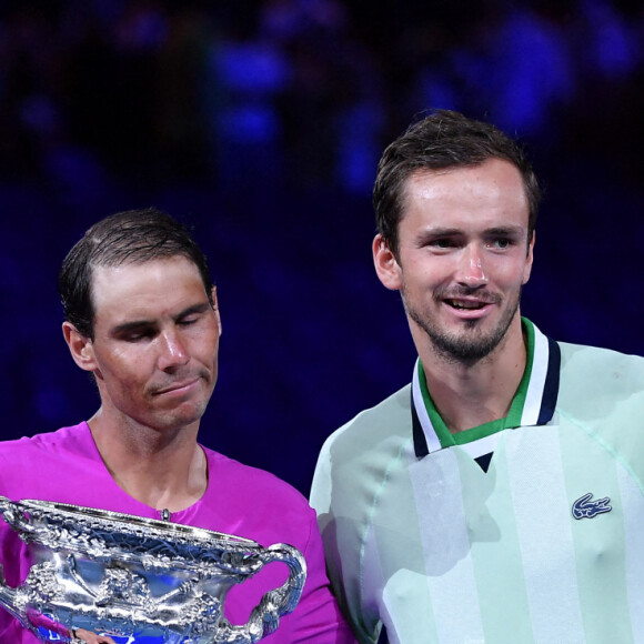 Rafael Nadal remporte l'Open d'Australie à Melbourne et décroche également son 21 ème titre en Grand Chelem. Melbourne le 30 janvier 2022 © Antoine Couvercelle / Panoramic / Bestimage