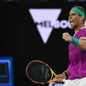 Rafael Nadal remporte l'Open d'Australie à Melbourne et décroche également son 21 ème titre en Grand Chelem. Melbourne le 30 janvier 2022 © Antoine Couvercelle / Panoramic / Bestimage