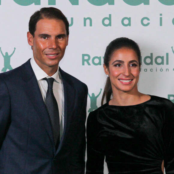 Rafael Nadal, fondateur de Rafa Nadal Foundation et Xisca Perello, directrice générale de Rafa Nadal Foundation - Rafael Nadal fête l'anniversaire de son association "RafaNadal Foundation" au Consulat italien à Madrid.