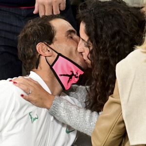 Xisca Perello, la femme de Rafael Nadal - Rafael Nadal remporte la finale homme des internationaux de France de Roland Garros à Paris le 11 octobre 2020. © JB Autissier / Panoramic / Bestimage