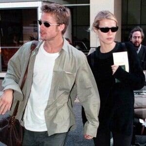 Brad Pitt et Gwyneth Paltrow lorsqu'ils étaient en couple.