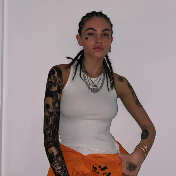 Thylane Blondeau déguisée pour Halloween. Octobre 2021.