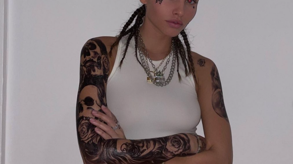 Thylane Blondeau s'est fait retirer un tatouage au laser à l'institut CSHP Paris. Story Instagram.