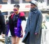 Exclusif - Rihanna passe chez Christie's avec son compagnon Asap Rocky pour voir l'exposition Basquiat à New York le 3 décembre 2021.