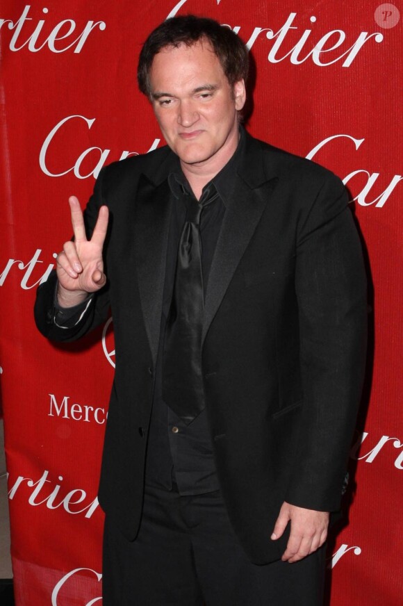 Quentin Tarantino récompensé, à l'occasion de la soirée d'ouverture du Palm Springs International Film Festival 2010, à Palm Springs, en Californie, le 5 janvier 2010.