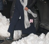 Whoopi Goldberg quitte l'émission "The Late Show" à New York, le 31 janvier 2022.