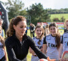 Catherine (Kate) Middleton, duchesse de Cambridge, visite le clud de Rugby, City of Derry R.F.C. à Londonderry, Royaume Uni, le 29 septembre 2021. 