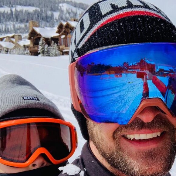 Justin Timberlake, Jessica Biel et leur fils au ski