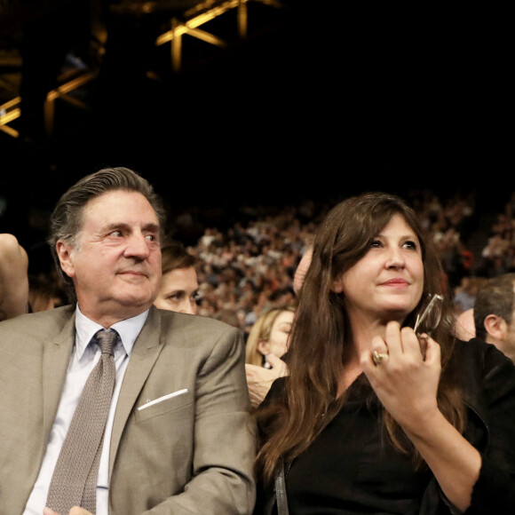 Daniel Auteuil et sa femme Aude Ambroggi - Cérémonie d'ouverture à la Halle Tony Garnier du 11ème Festival Lumiere 2019 de Lyon le 12 octobre 2019. © Dominique Jacovides / Bestimage 