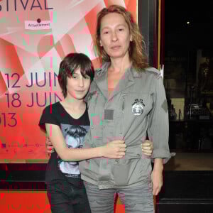 Emmanuelle Bercot et Nemo Schiffman - Exclusif - Paris le, 16 Juin 2013 - Projection du film "Elle s'en va" de Emmanuelle Bercot, lors du Champs Elysees Film Festival au Cinema Le Balzac