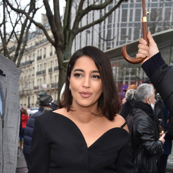 Exclusif - Leïla Bekhti - Arrivée au déjeuner des nommés aux César 2022 au Fouquet's à Paris le 06 février 2022. © Giancarlo Gorassini / Bestimage