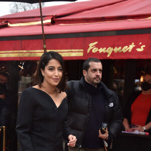 Exclusif - Leïla Bekhti - Arrivée au déjeuner des nommés aux César 2022 au Fouquet's à Paris le 06 février 2022. © Giancarlo Gorassini / Bestimage