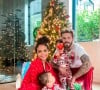 M.Pokora et Christina Milian avec leurs fils, Isaiah et Kenna, sur Instagram.