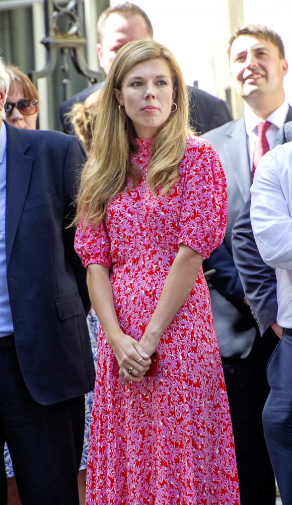 Carrie Johnson  au 10 Downing Street à Londres le 24 juillet 2019