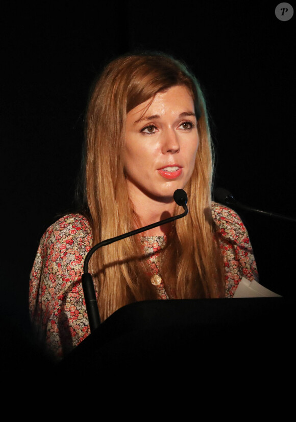 Carrie Johnson à la conférence sur l'environnement "Birdfair" à Leicester, le 16 août 2019.