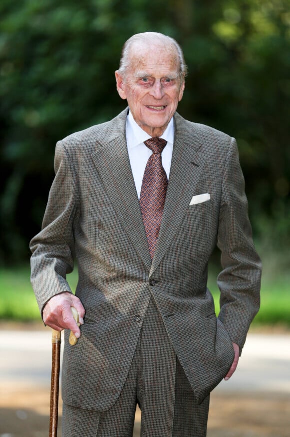 Le Prince Philip, Duc d'Edimbourg visite la réserve Dersingham Bog Nature à Sandringham en 2013.