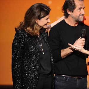 Michèle Laroque, Myriam Abikzer, Stéphane De Groodt - Enregistrement de l'émission "La Chanson secrète 4". Paris. Le 17 décembre 2019. © Gaffiot-Perusseau / Bestimage