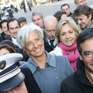 Christine Lagarde, Valérie Pécresse, François Fillon, Michèle Alliot-Marie - Petit déjeuner des membres du gouvernement au ministre de l'Intérieur en 2011