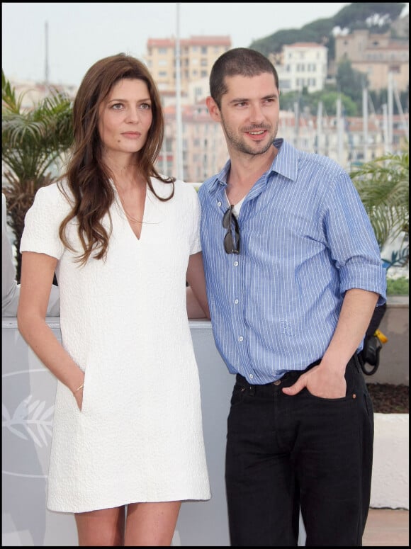 Chiara Mastroianni et Melvil Poupaud en 2008 au Festival de Cannes, pour le film "Un conte de Noël".