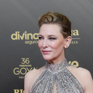 Cate Blanchett au photocall de la 36ème édition des Goya Awards au palais des Arts de Valence, Espagne le 12 février 2022. 