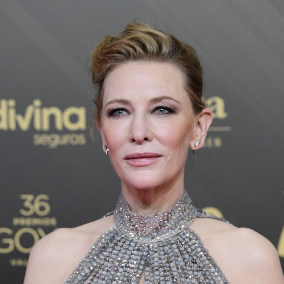 Cate Blanchett au photocall de la 36ème édition des Goya Awards au palais des Arts de Valence, Espagne le 12 février 2022. 