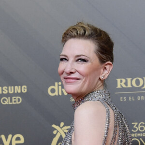 Cate Blanchett au photocall de la 36ème édition des Goya Awards au palais des Arts de Valence, Espagne le 12 février 2022. 