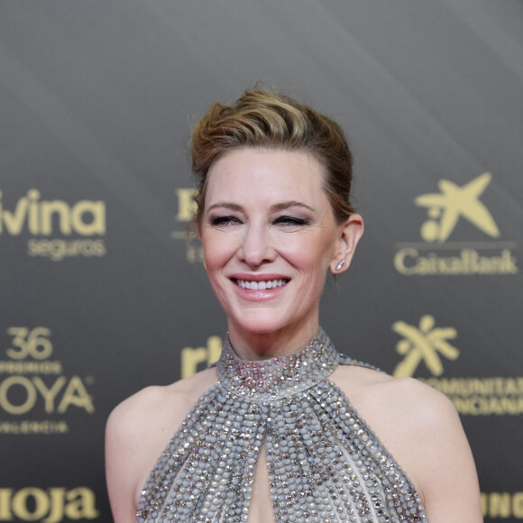 Cate Blanchett au photocall de la 36ème édition des Goya Awards au palais des Arts de Valence, Espagne le 12 février 2022. 