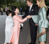 La princesse Yoko, la princesse Akiko du Japon, le roi Willem-Alexander et la reine Maxima des Pays-Bas (robe Natan) - Le couple royal des Pas-Bas (robe Natan) l'empereur et l'impératrice du Japon assistent à un concert Musica Amphion donné lors de la cérémonie d'adieu à Tokyo, le 31 octobre 2014, lors de leur voyage officiel au Japon.