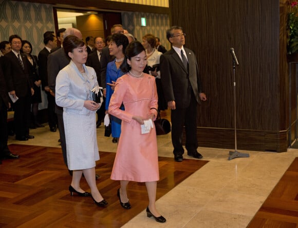 La princesse Yoko et la princesse Akiko du Japon - Le couple royal des Pas-Bas l'empereur et l'impératrice du Japon assistent à un concert Musica Amphion donné lors de la cérémonie d'adieu à Tokyo, le 31 octobre 2014, lors de leur voyage officiel au Japon.