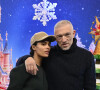 Vincent Cassel et sa femme Tina Kunakey - Les célébrités fêtent Noël à Disneyland Paris en novembre 2021.© Disney via Bestimage