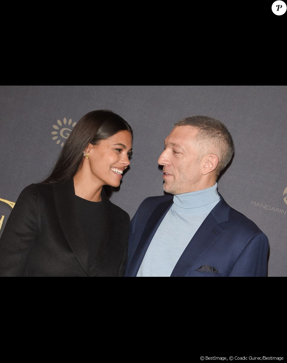 Vincent Cassel et sa femme Tina Kunakey à l'avant-première du film policier "L'Empereur de Paris" au cinéma Gaumont-Opéra à Paris, France, le 10 décembre 2018. © Coadic Guirec/Bestimage