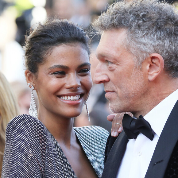 Vincent Cassel et sa fiancée Tina Kunakey - Montée des marches du film " Les Filles du Soleil " lors du 71ème Festival International du Film de Cannes. Le 12 mai 2018 © Borde-Jacovides-Moreau/Bestimage 